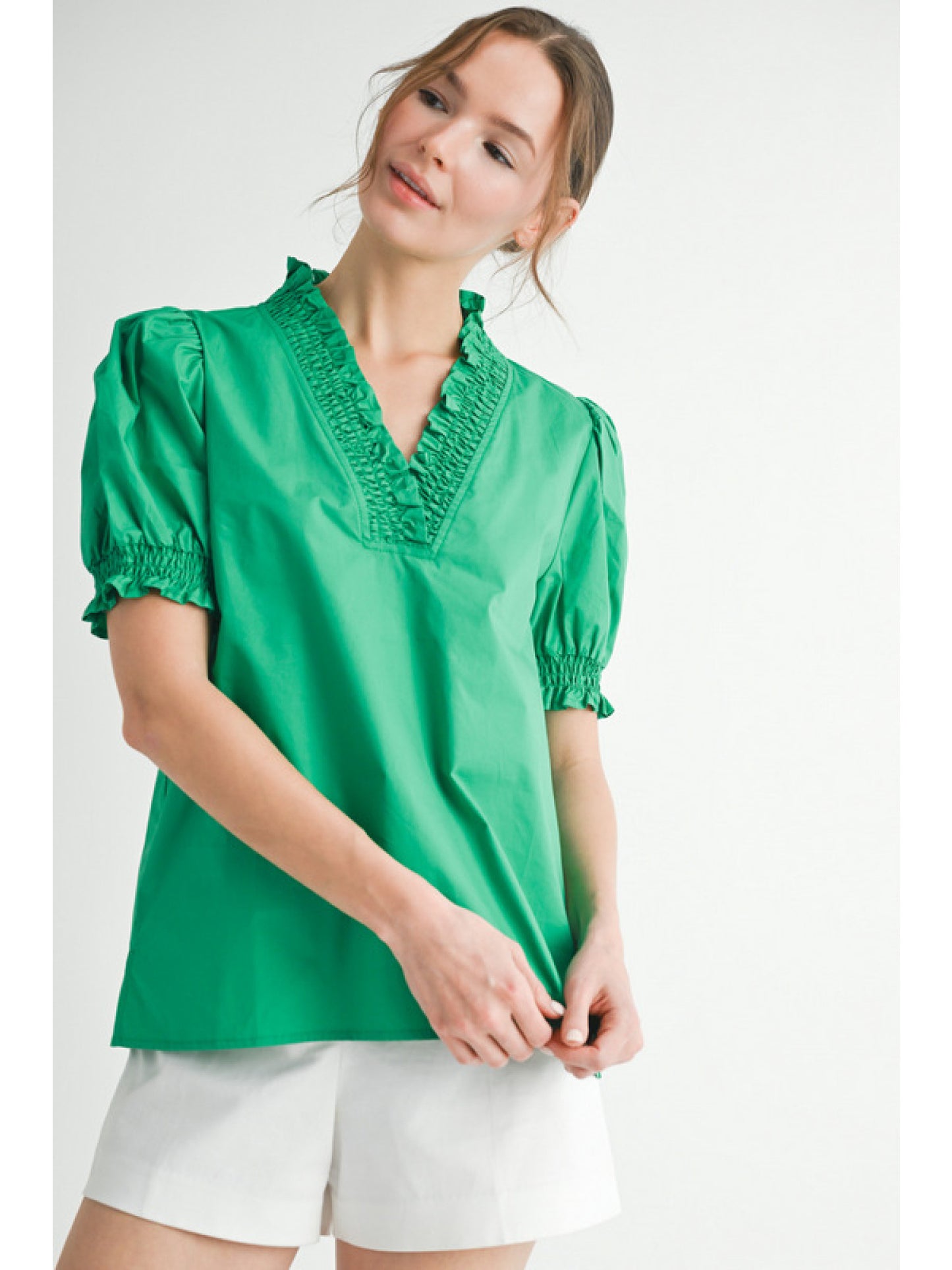 Cotton Poplin Top