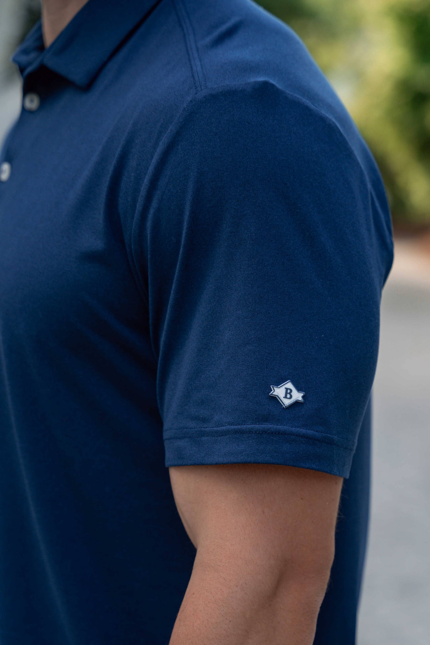 Performance Polo - Heather Navy