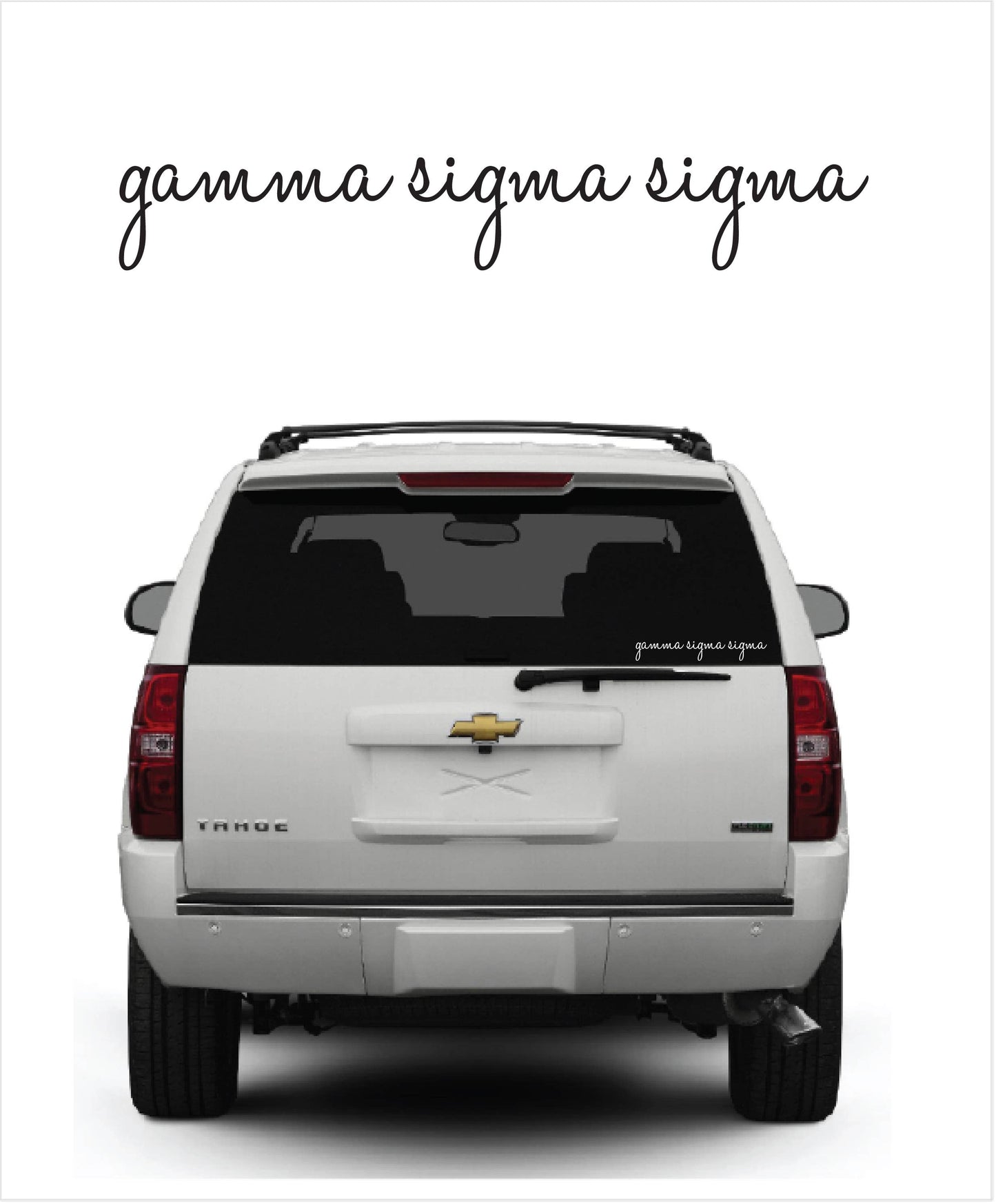 Sorority Cursive Decal