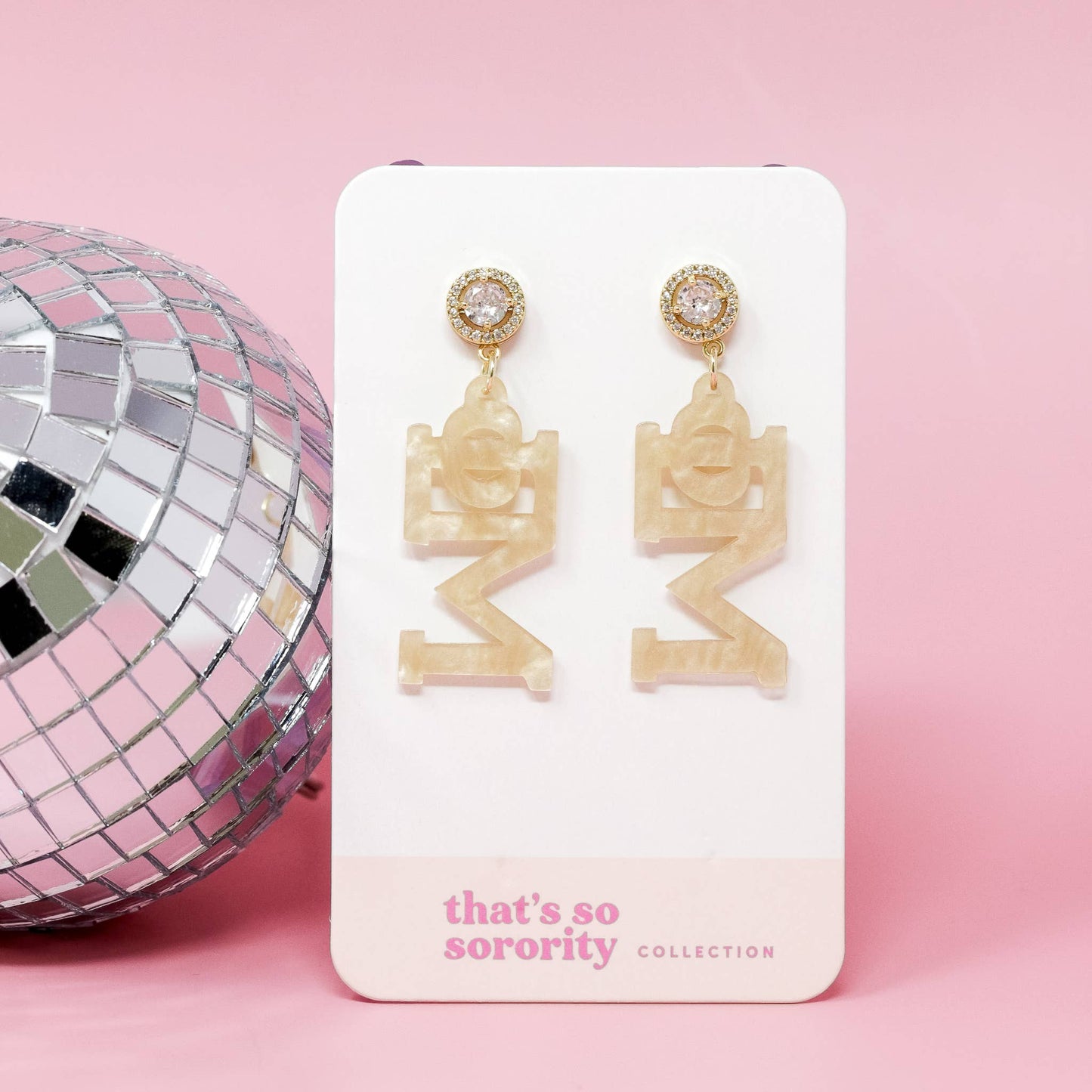 Sorority Acrylic Earrings