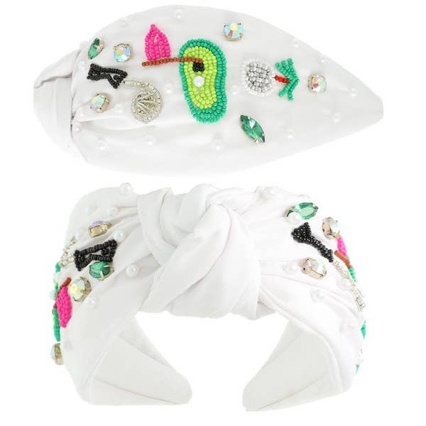 Golf Beaded Headband