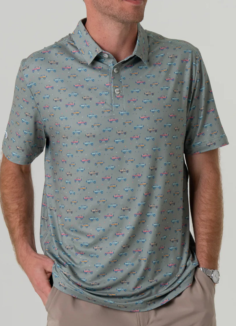 Performance Polo - Vintage Cruiser Green