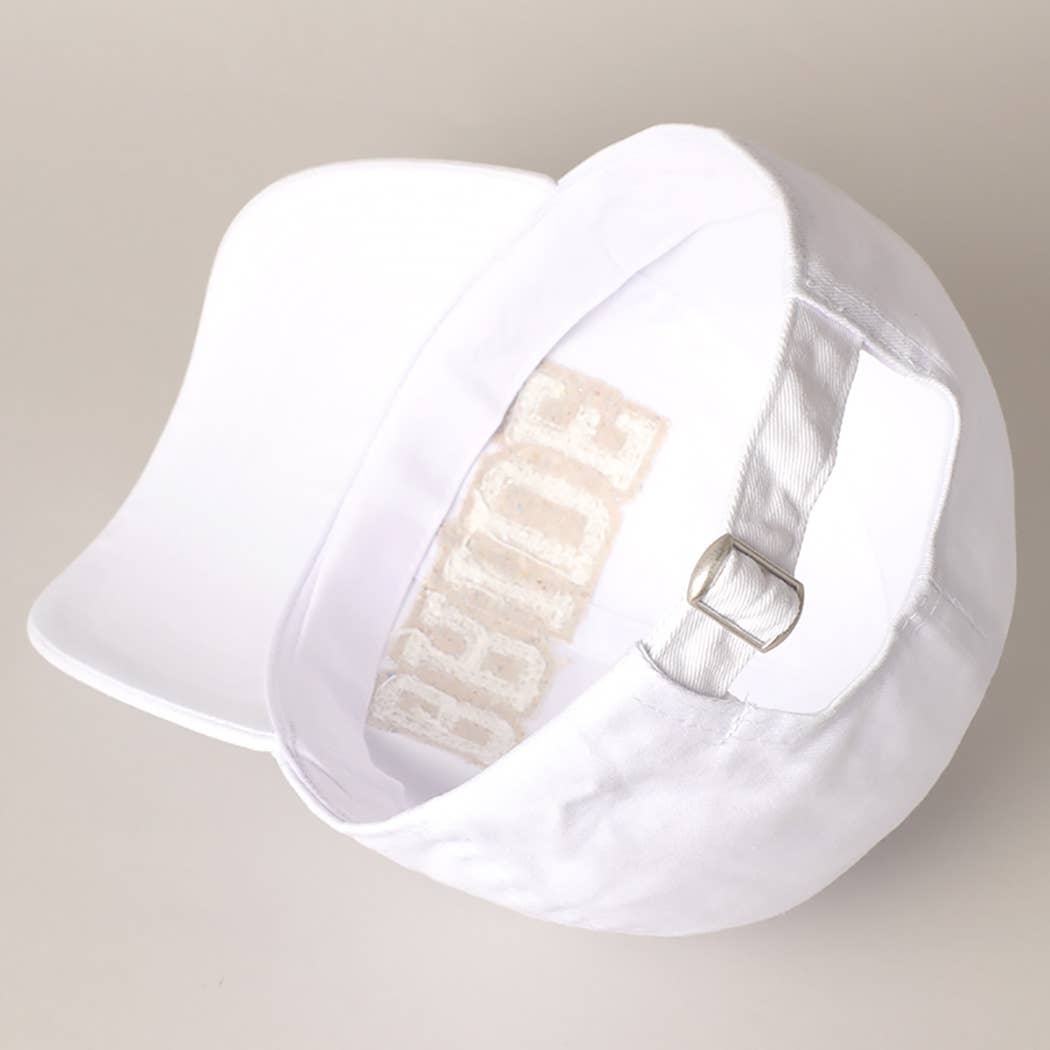 BRIDE Chenille Letter Cotton Baseball Cap