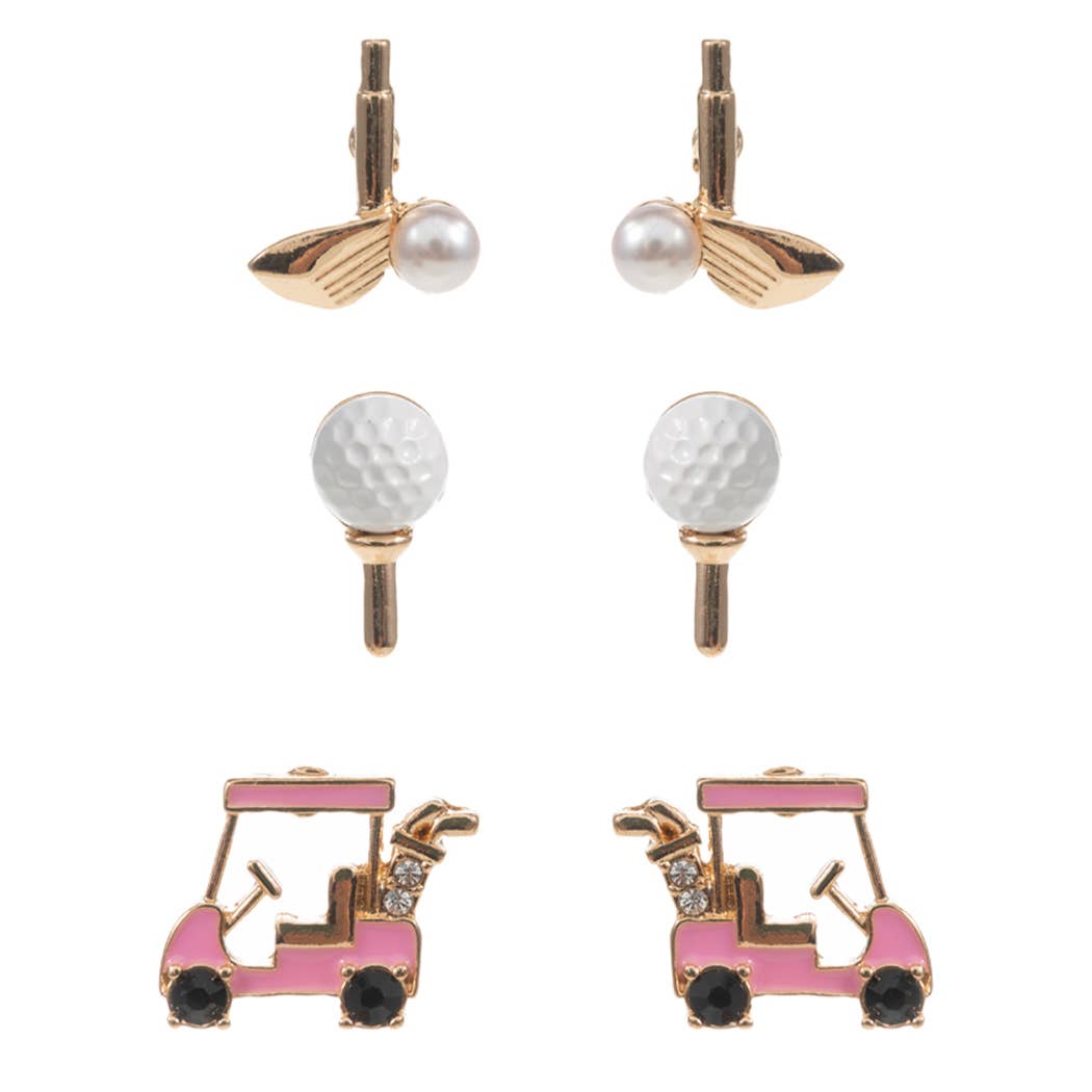 Golf Cart Earring Set