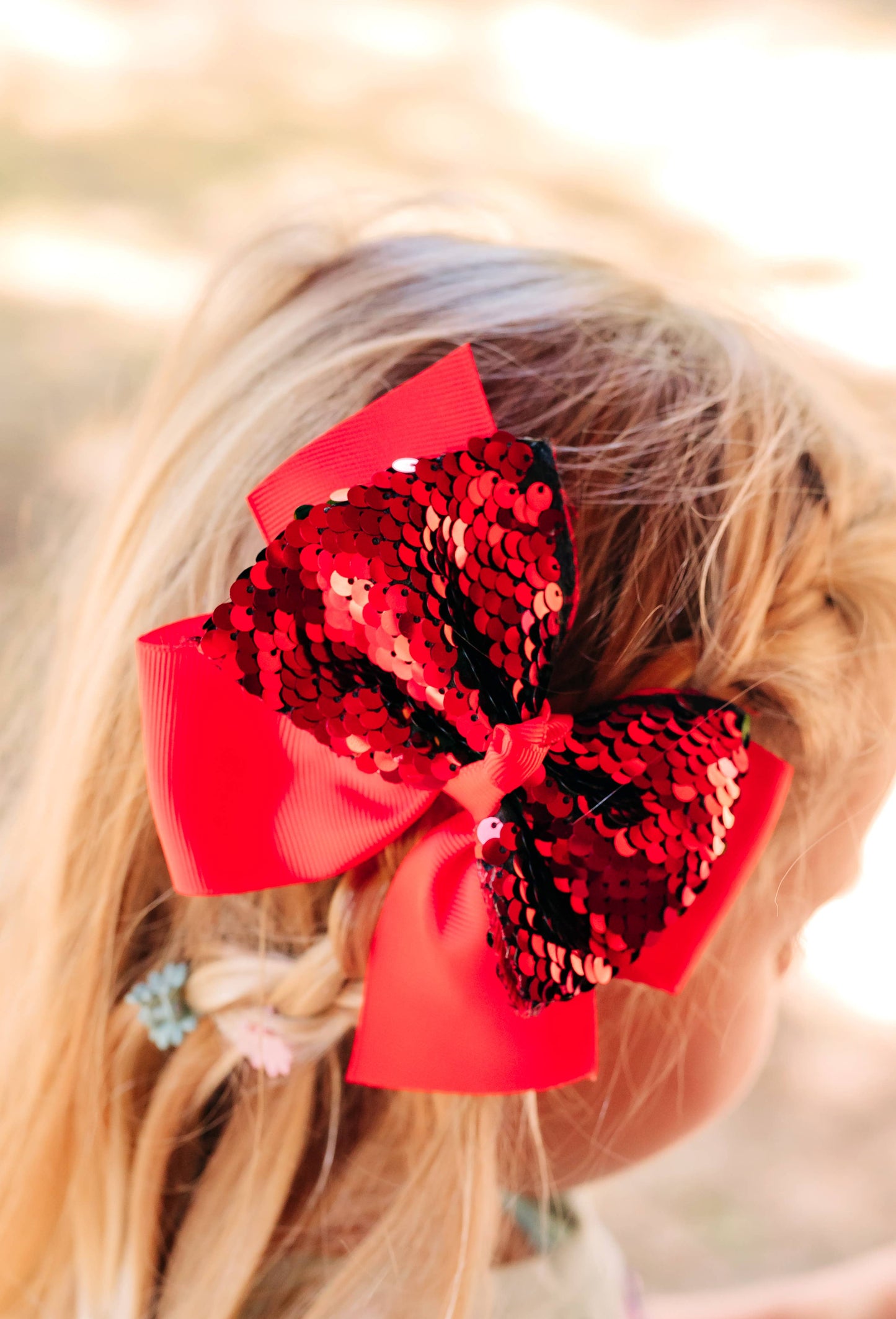 Sequin Hair Bow