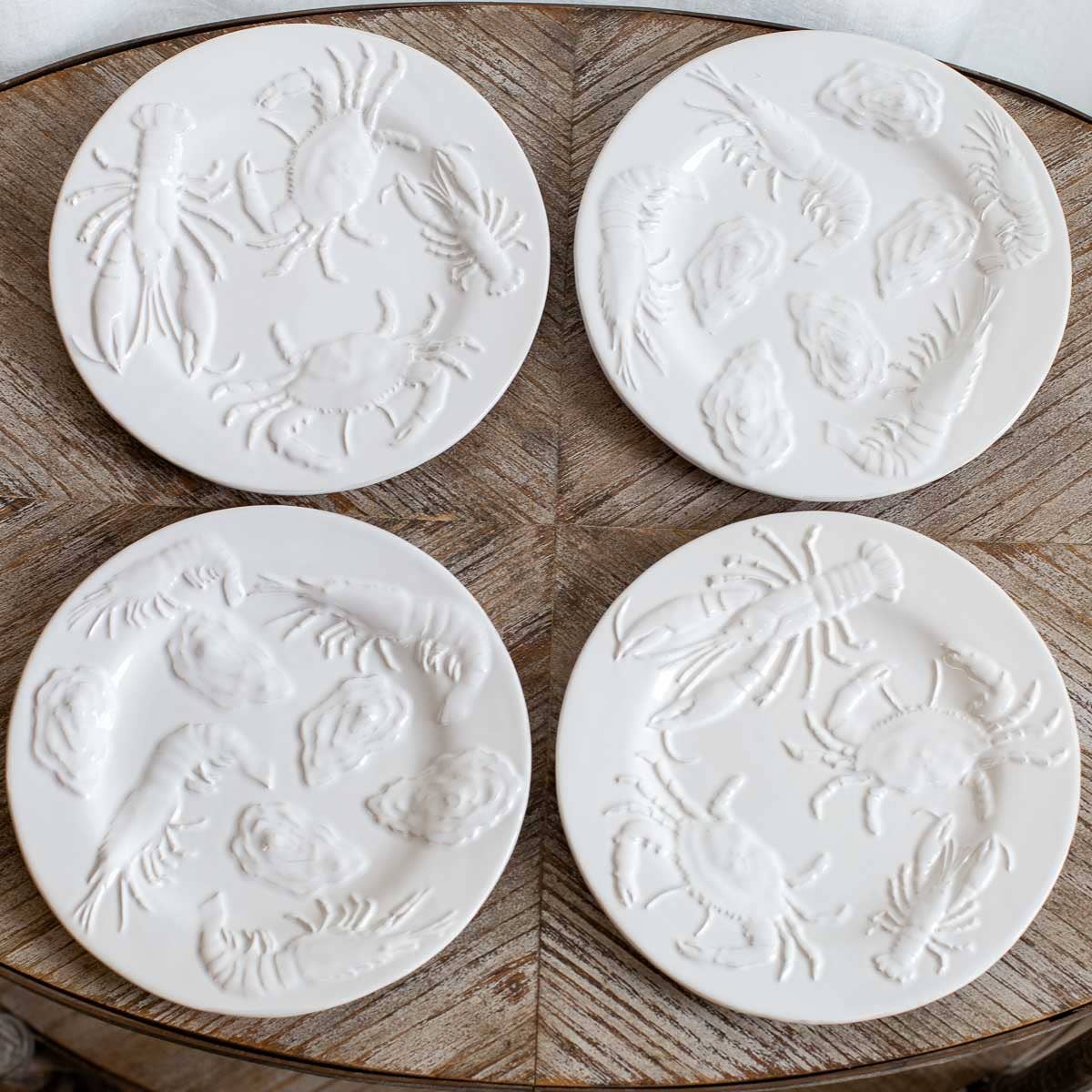 Seafood Embossed Plates