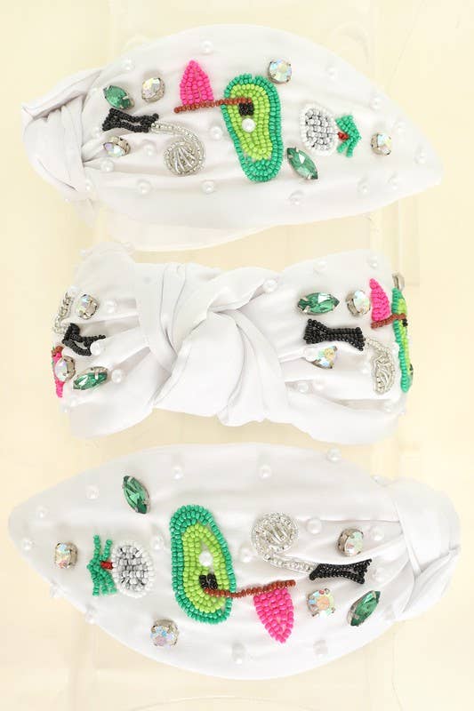 Golf Beaded Headband