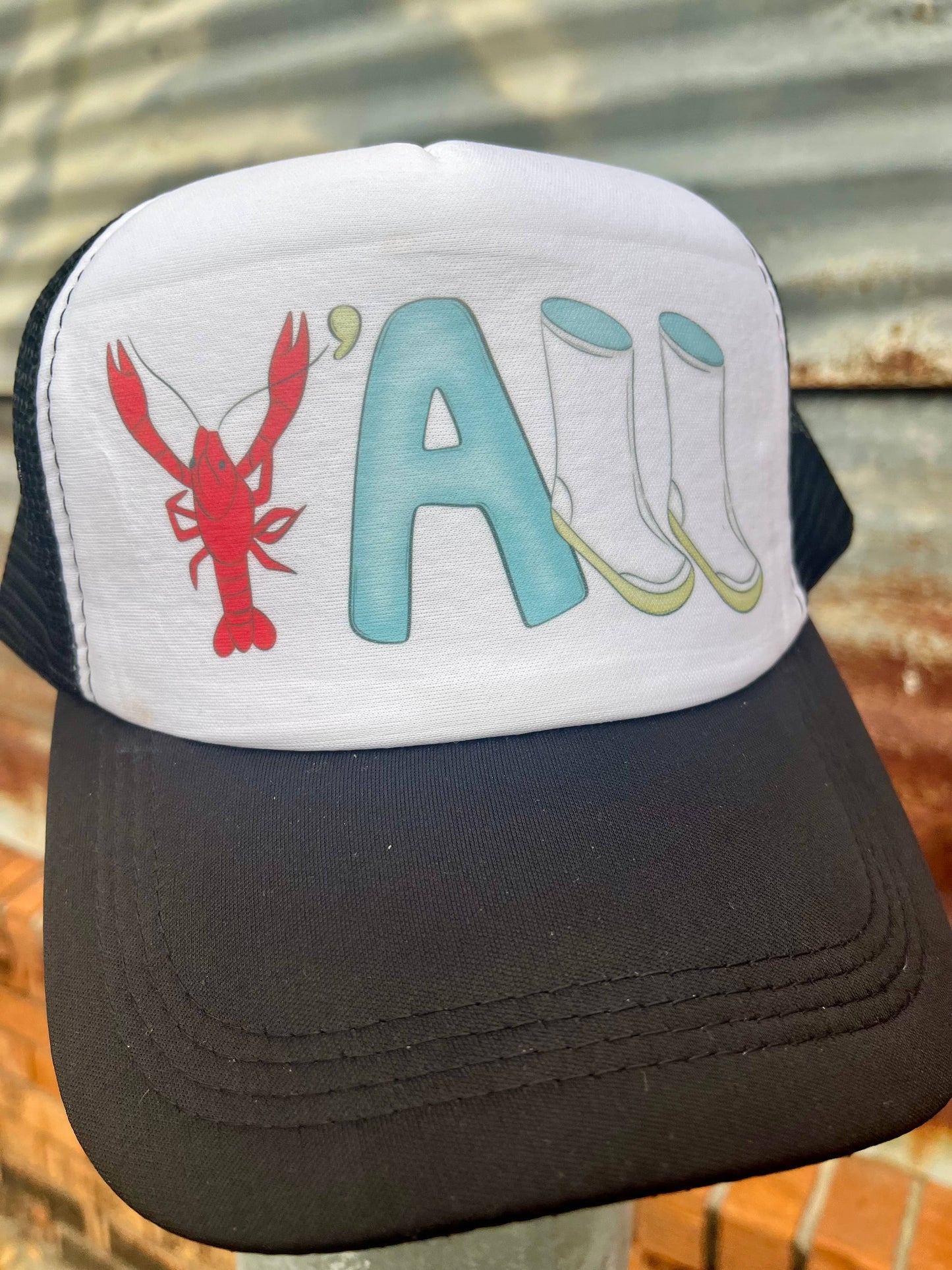Y’all Crawfish Trucker hat