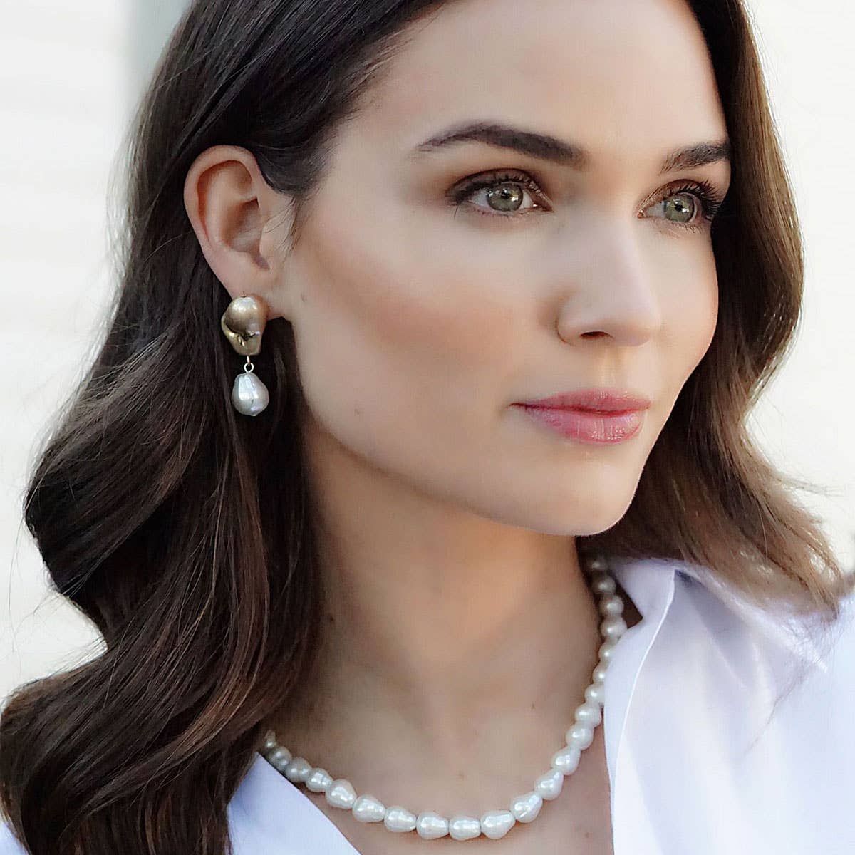 Bentley Freshwater Pearl Drop Earrings