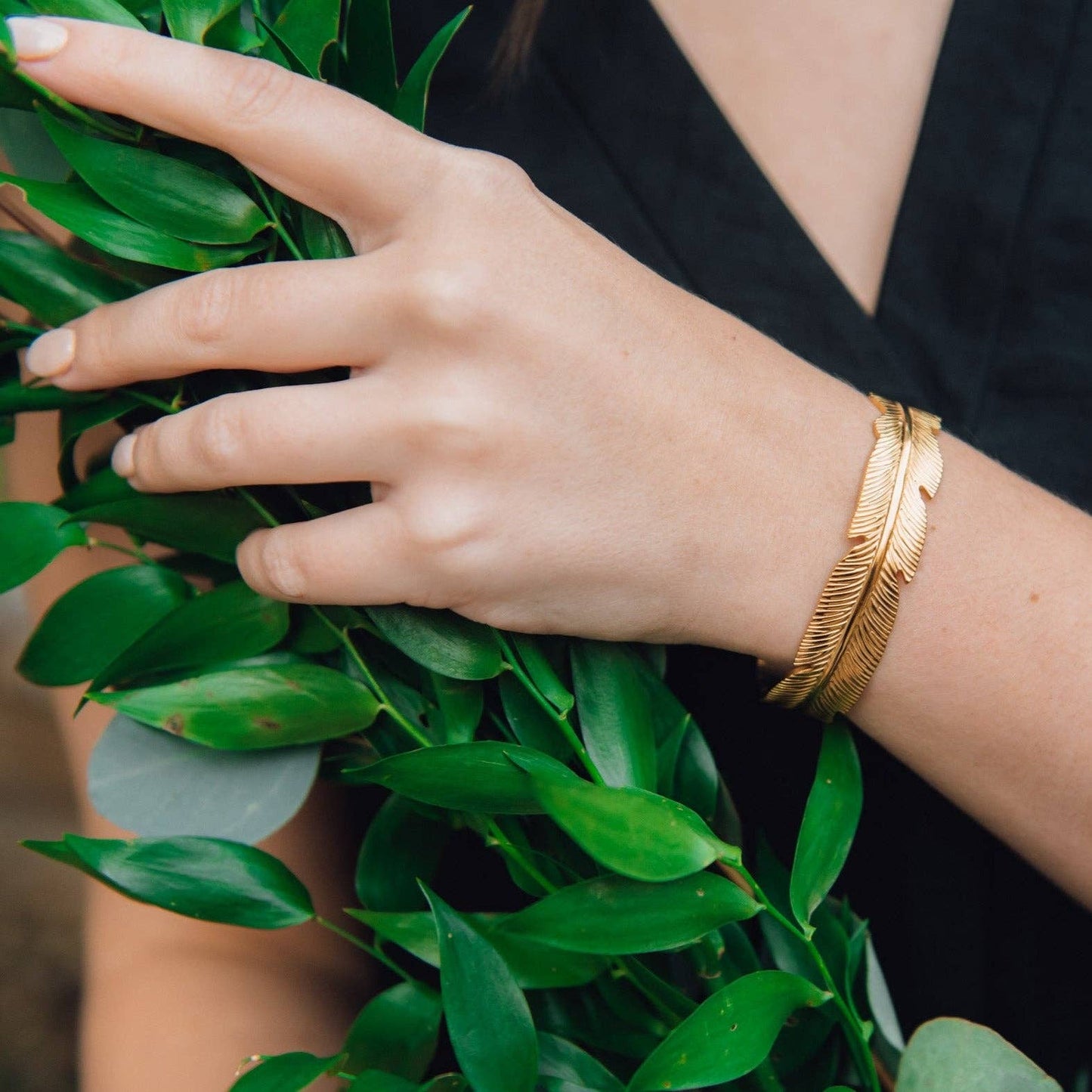Leaf Cuff Bracelet