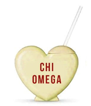 Heart Shaped Sorority Tumbler