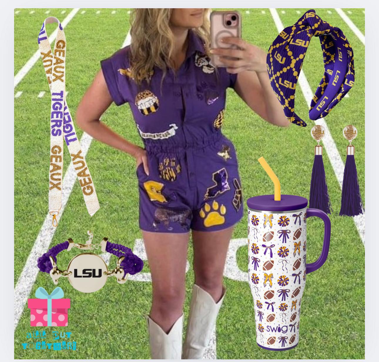 LSU Sequin Romper