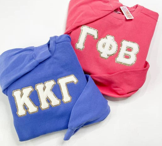 Sorority Chenille Patch Sweatshirt