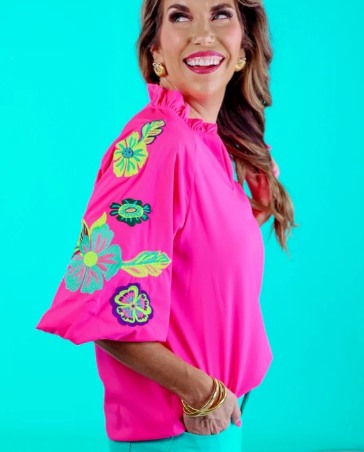 Daphne Embroidered Top