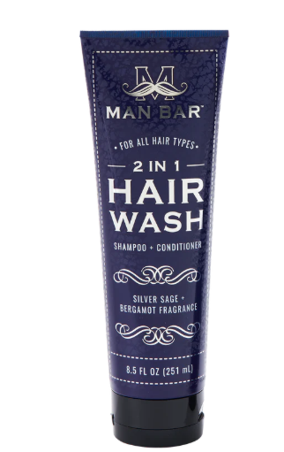 MAN BAR® 2-in-1 Hair Wash - Silver Sage & Bergamot