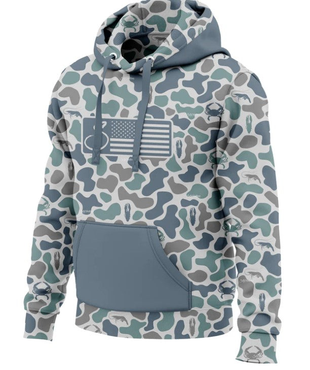 Performance Hoodie - Dock Side Camo