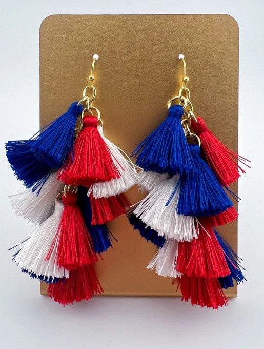 Bella Tiered Tassel Earrings