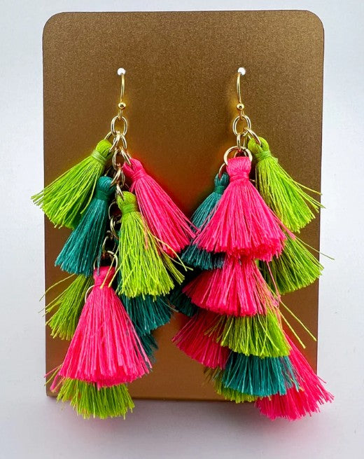 Bella Tiered Tassel Earrings