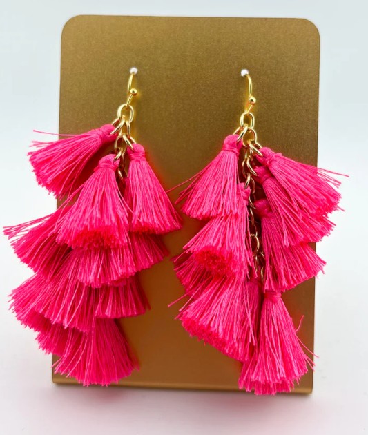 Bella Tiered Tassel Earrings