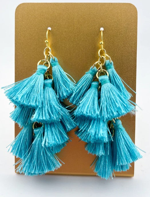 Bella Tiered Tassel Earrings