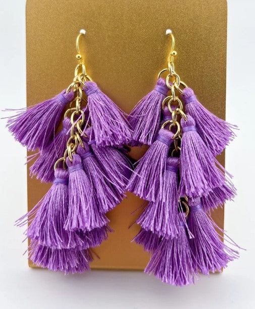Bella Tiered Tassel Earrings