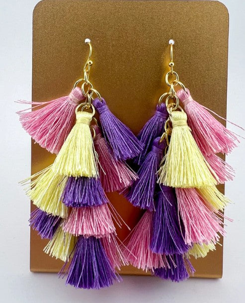 Bella Tiered Tassel Earrings