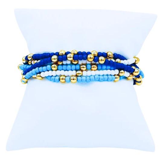 Beaded Stretch Bracelet Stack.