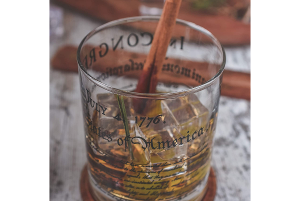 Declaration of Independence Whiskey Glasses