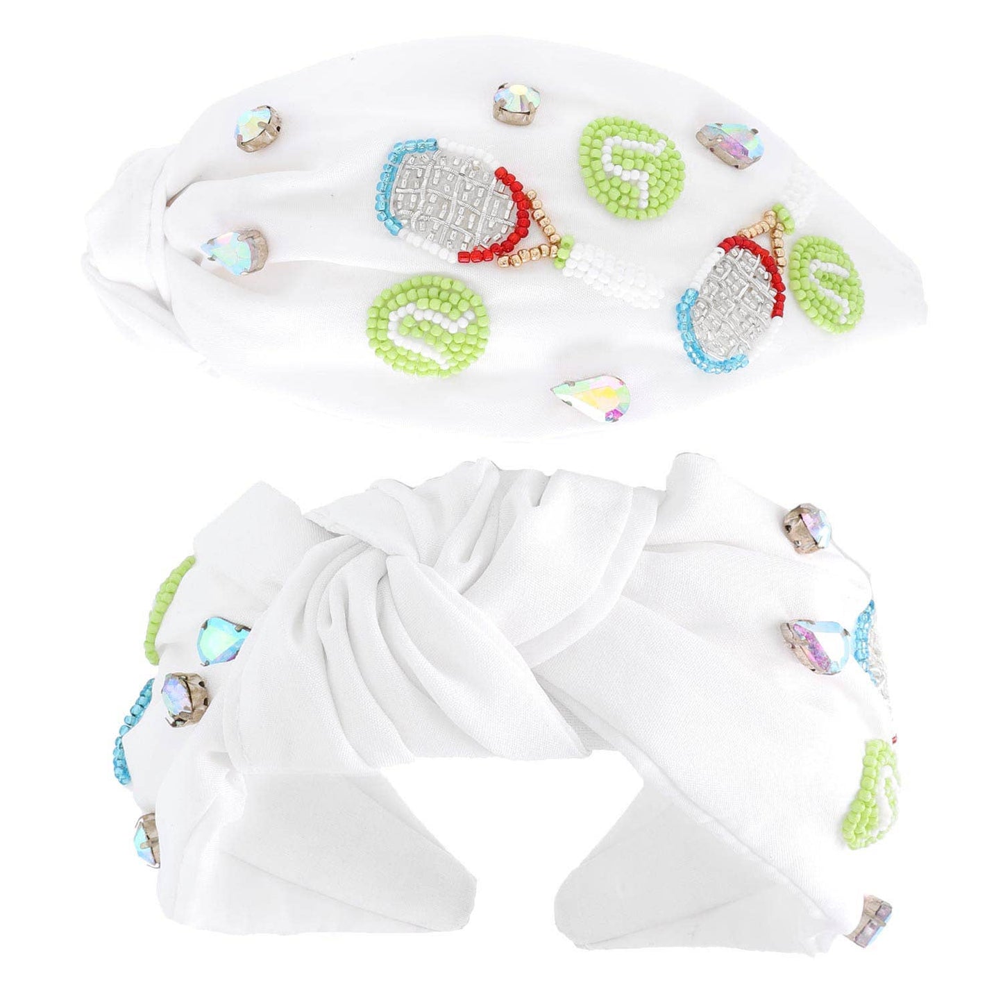 Tennis Beaded Knotted Headband