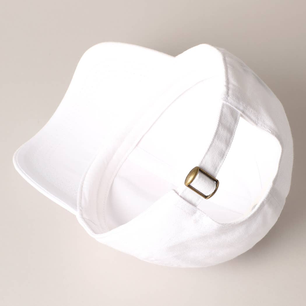 Bow Chenille Patch Baseball Cap
