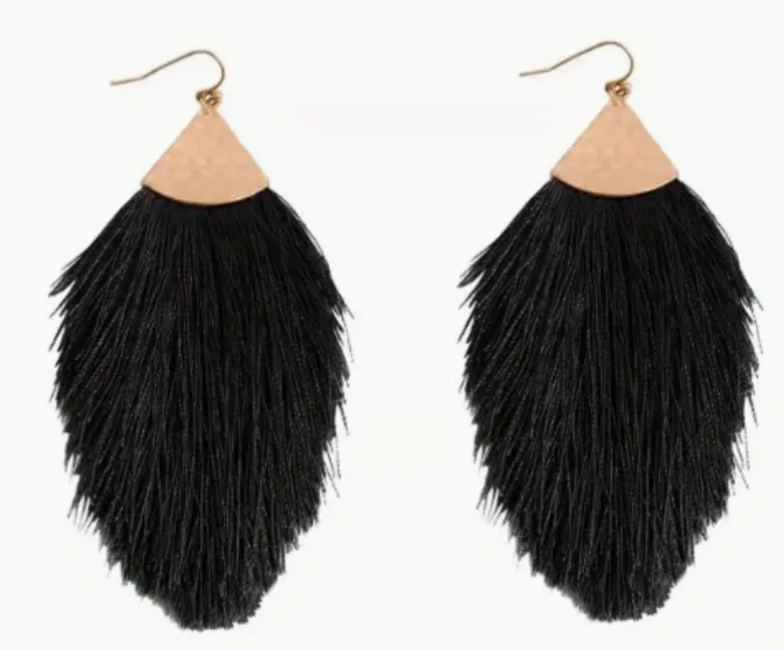 Fringe Tassel Earrings - Multiple Colors Available