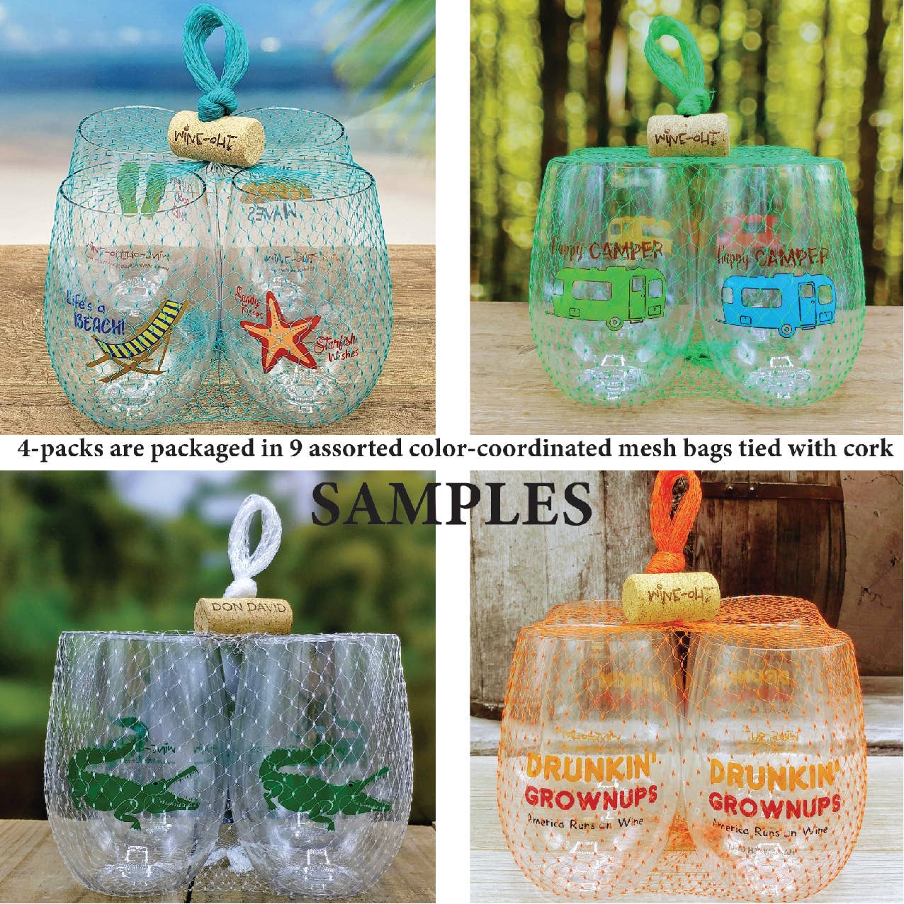 Cajun Shatterproof Wine Glasses