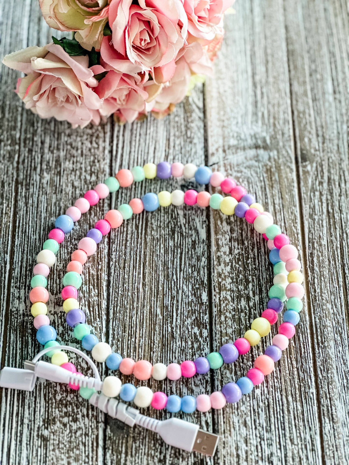 Colorful Beads 2 in 1 Phone Charger