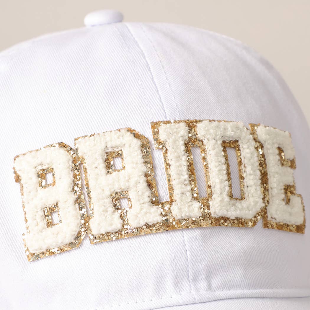 BRIDE Chenille Letter Cotton Baseball Cap
