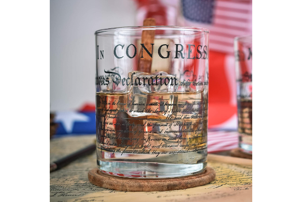 Declaration of Independence Whiskey Glasses