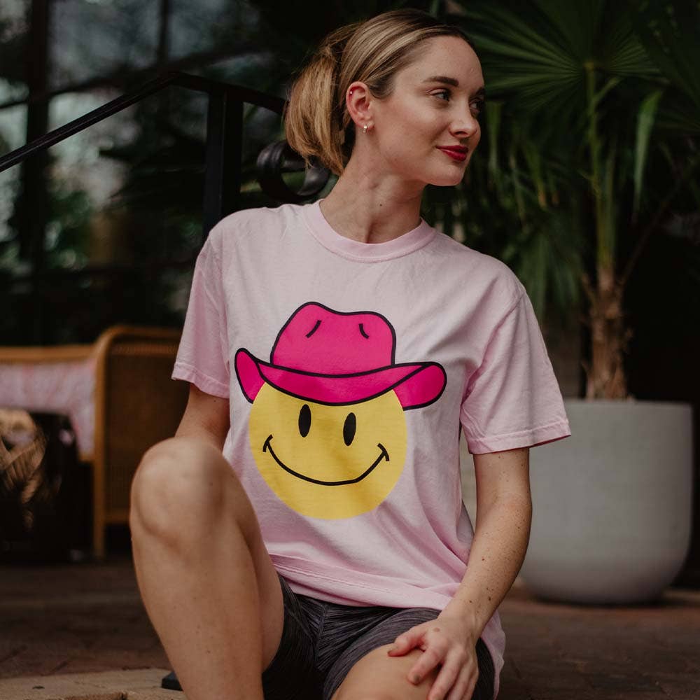 Cowboy Happy Face Tee