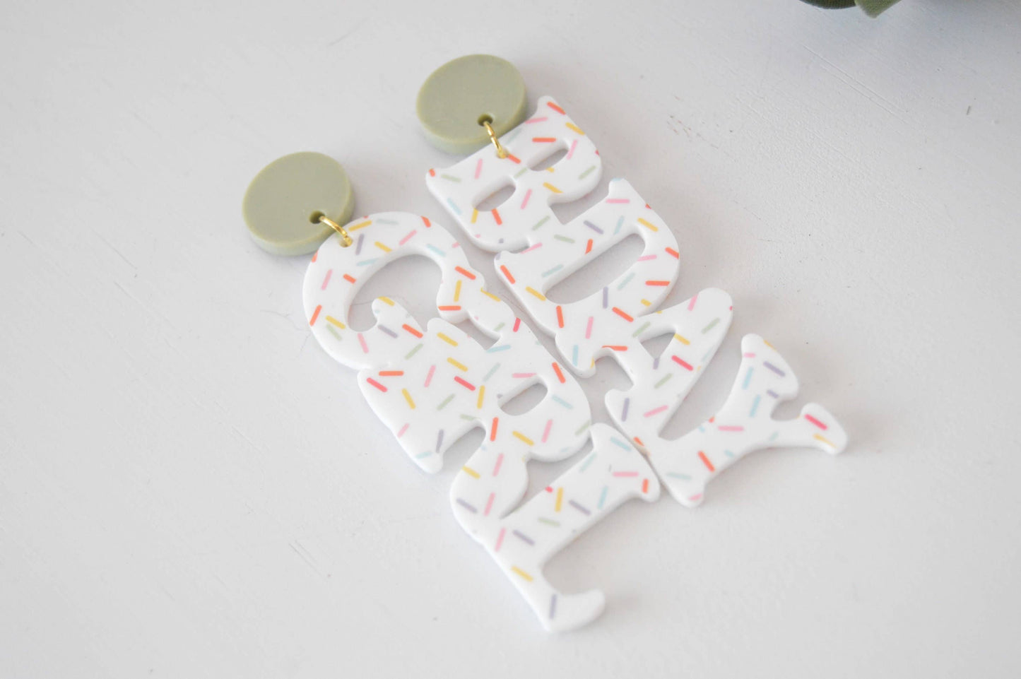 Birthday Acrylic Earrings
