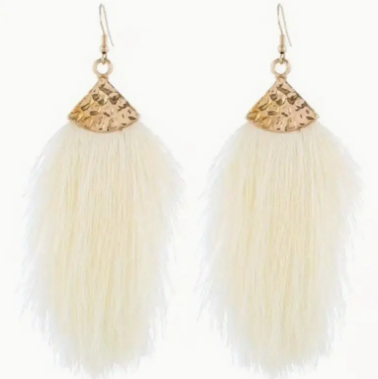 Fringe Tassel Earrings - Multiple Colors Available