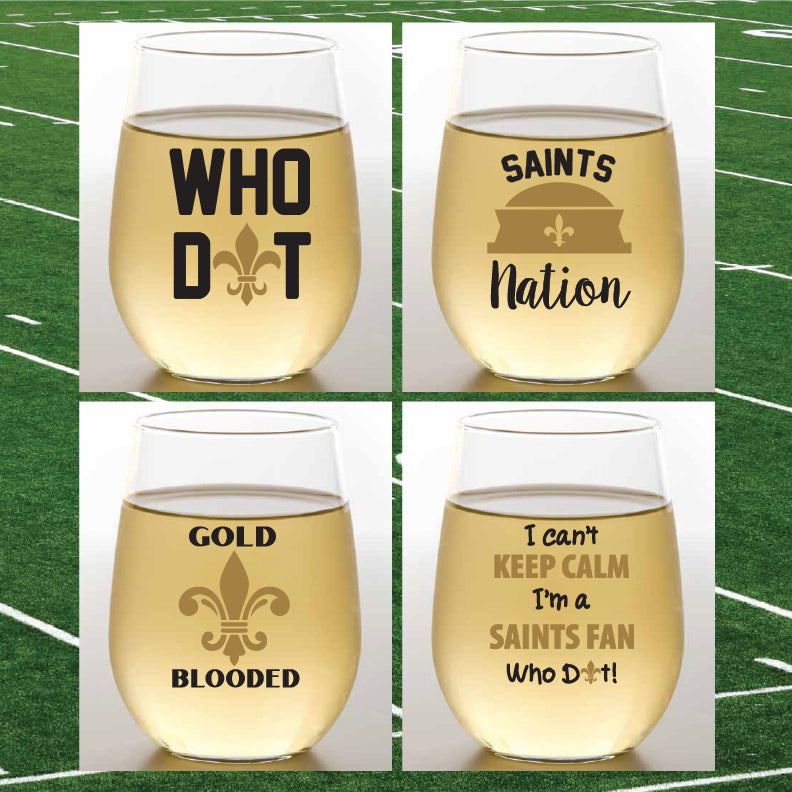 Saints Shatterproof Wine Glasses