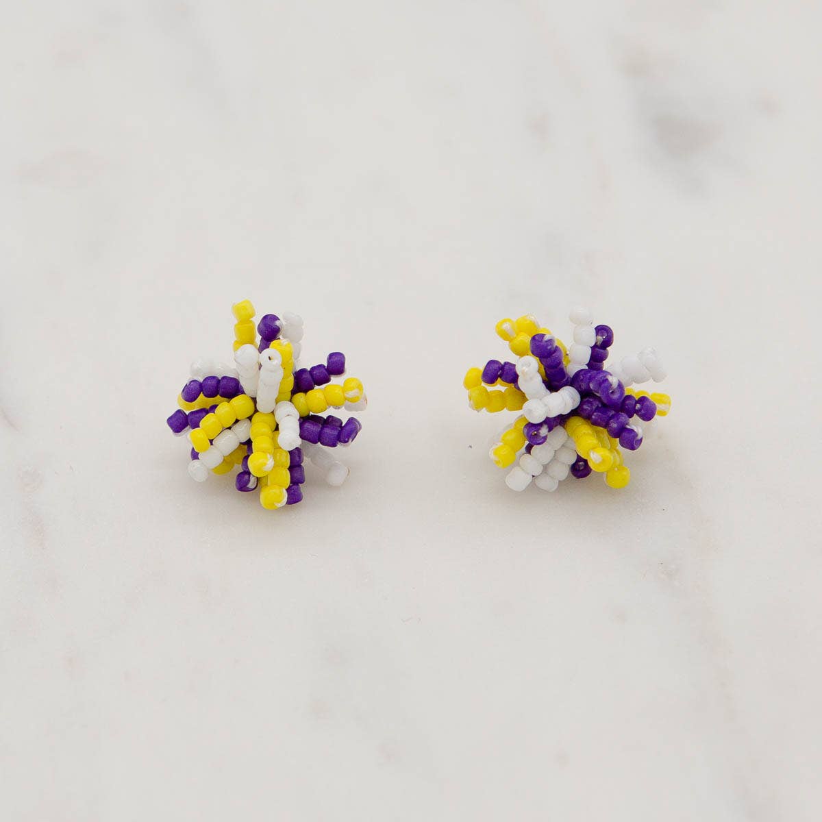 Pom Pom Stud Earrings