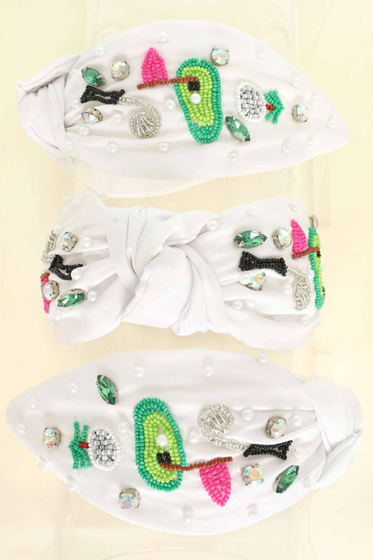 Golf Beaded Headband