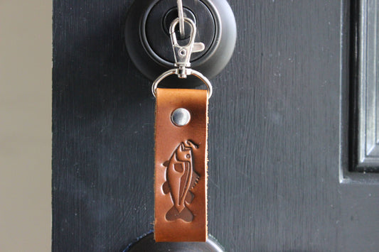 Bass fish keychain
