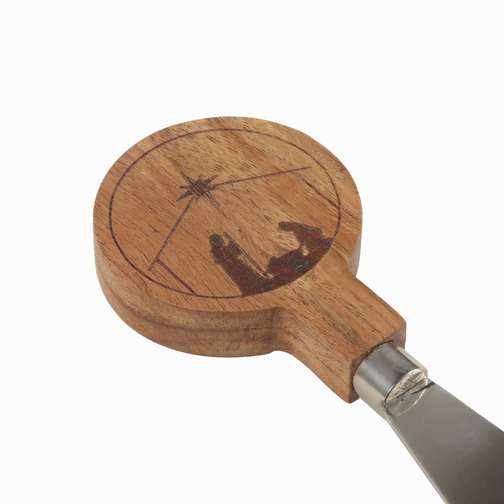 Nativity Wood Tray W/Spreader