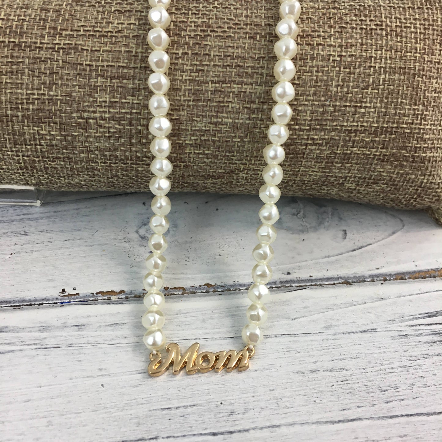 Pearl “Mom” necklace