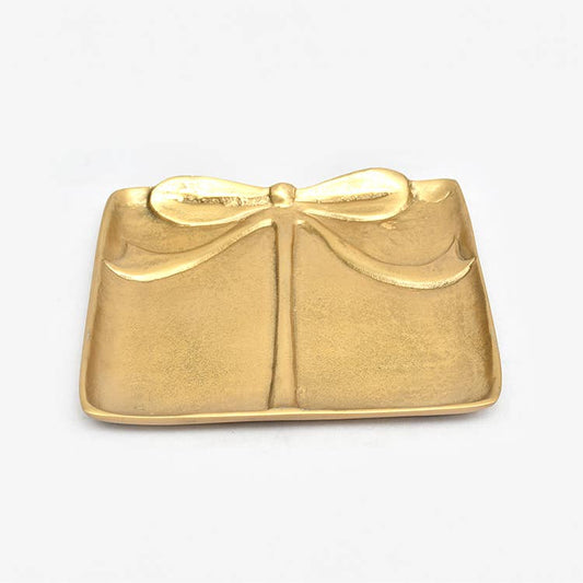 Alum Gold Bow Tray