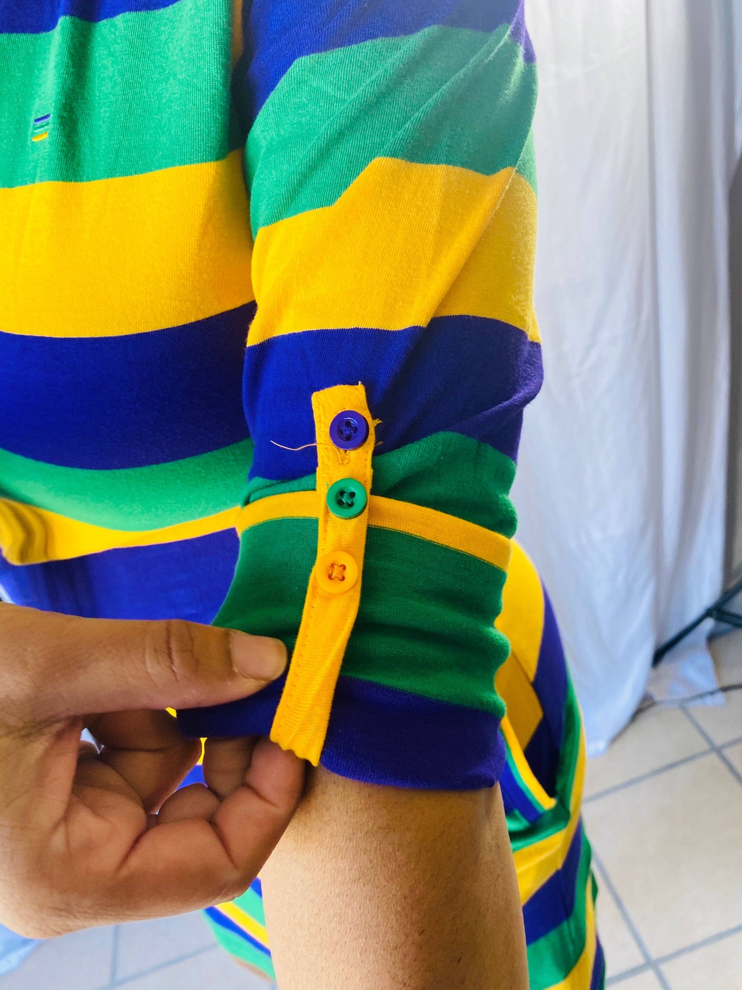 Striped Mardi Gras Dress