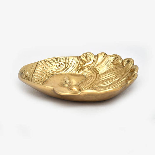Aluminum Gold Santa Bowl