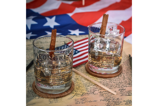 Declaration of Independence Whiskey Glasses