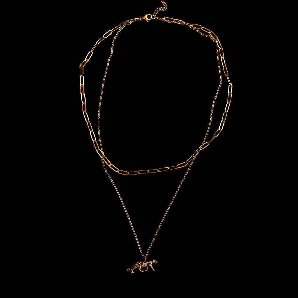 Tiger Layered Necklace