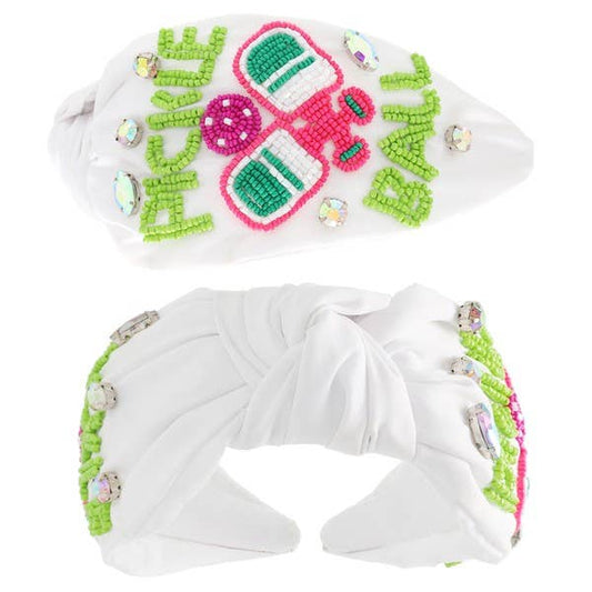 Beaded Pickleball Headband